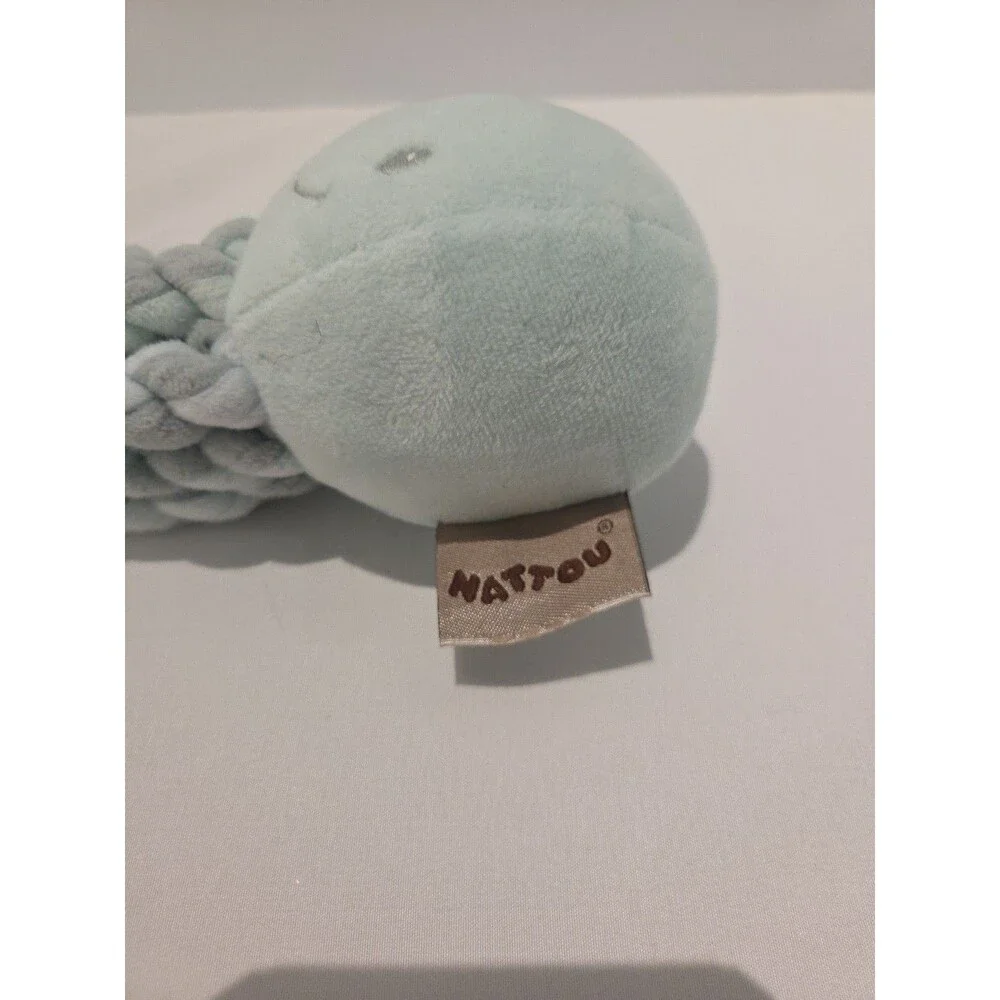 Nattou Octopus Blue Baby Toy Comforter Lovey Snuggle newborn soft Plush